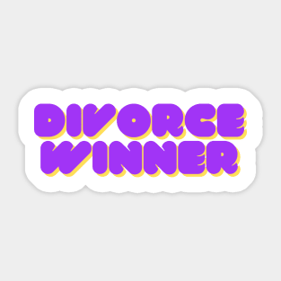 Divorce Winner Sticker